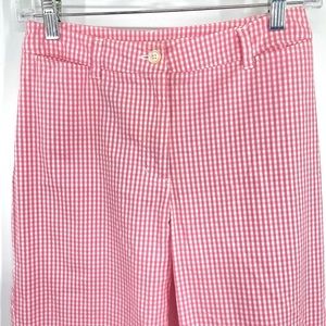 Ralph Lauren 2p pink check capri gingham pants